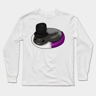 Asexual Snake in a top hat Long Sleeve T-Shirt